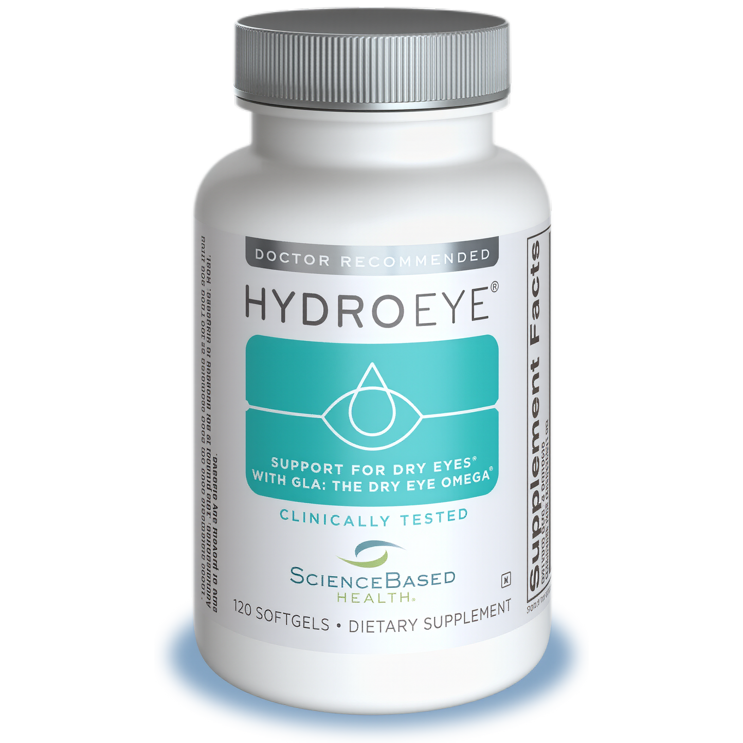 ScienceBased Health HydroEye Dry Eye Supplement – Clinically Tested Formula with GLA & Omega-3 – Supports a Healthy Tear Film for Lasting Eye Comfort – 120 Softgels